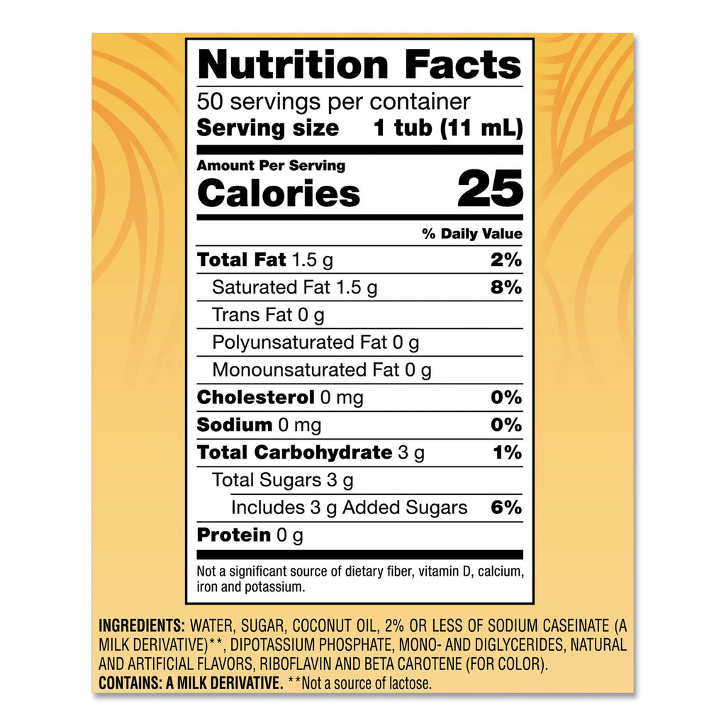 Coffee mate Liquid Coffee Creamer, Hazelnut, 0.38 oz Mini Cups, 50/Box, 4 Boxes/Carton, 200 Total/Carton