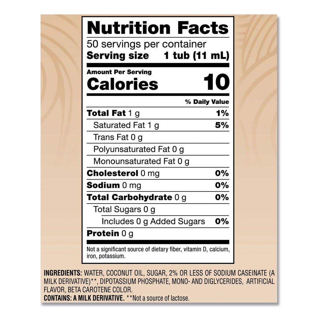 Coffee mate Liquid Coffee Creamer, Original, 0.38 oz Mini Cups, 50/Box, 4 Boxes/Carton, 200 Total/Carton