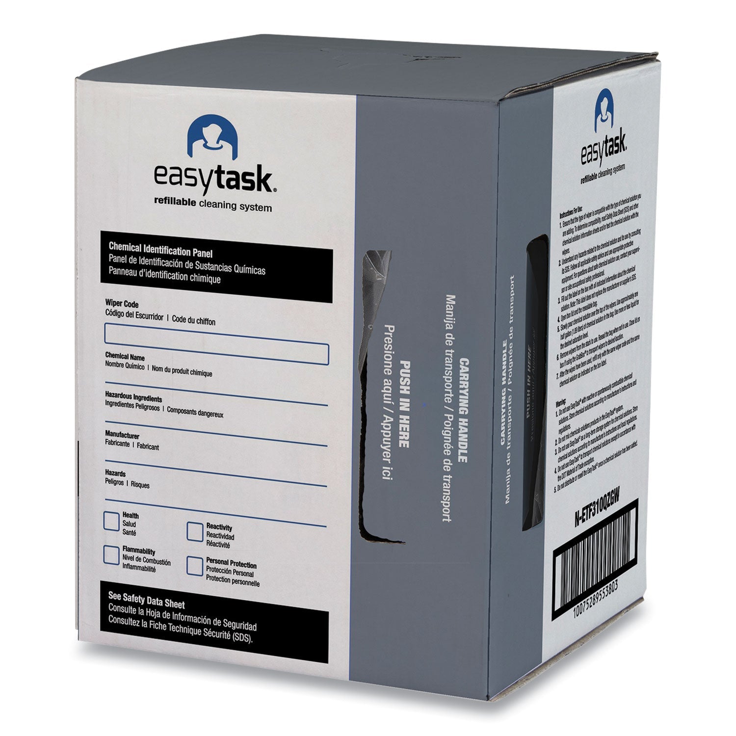 HOSPECO Easy Task F310 Wiper, Quarterfold, 10 x 13, Zipper Bag, 175/Bag