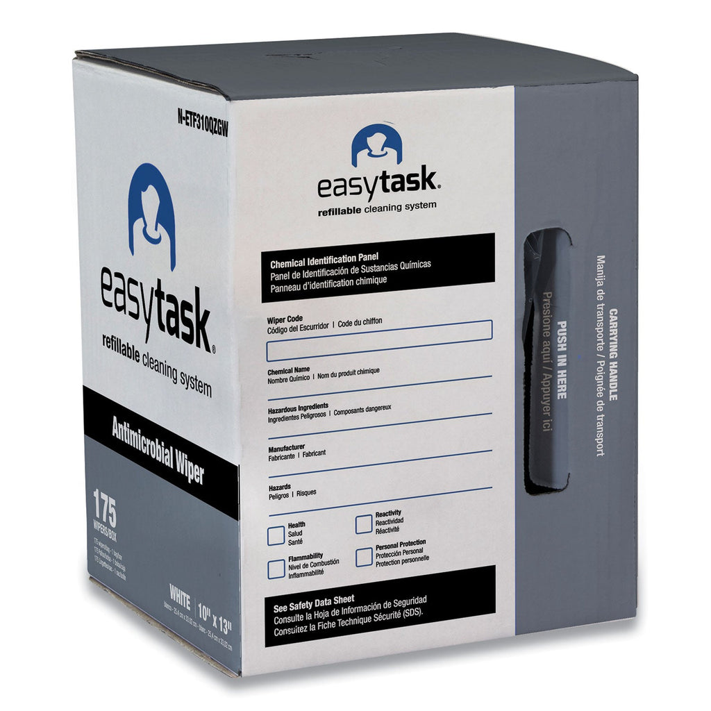 HOSPECO Easy Task F310 Wiper, Quarterfold, 10 x 13, Zipper Bag, 175/Bag
