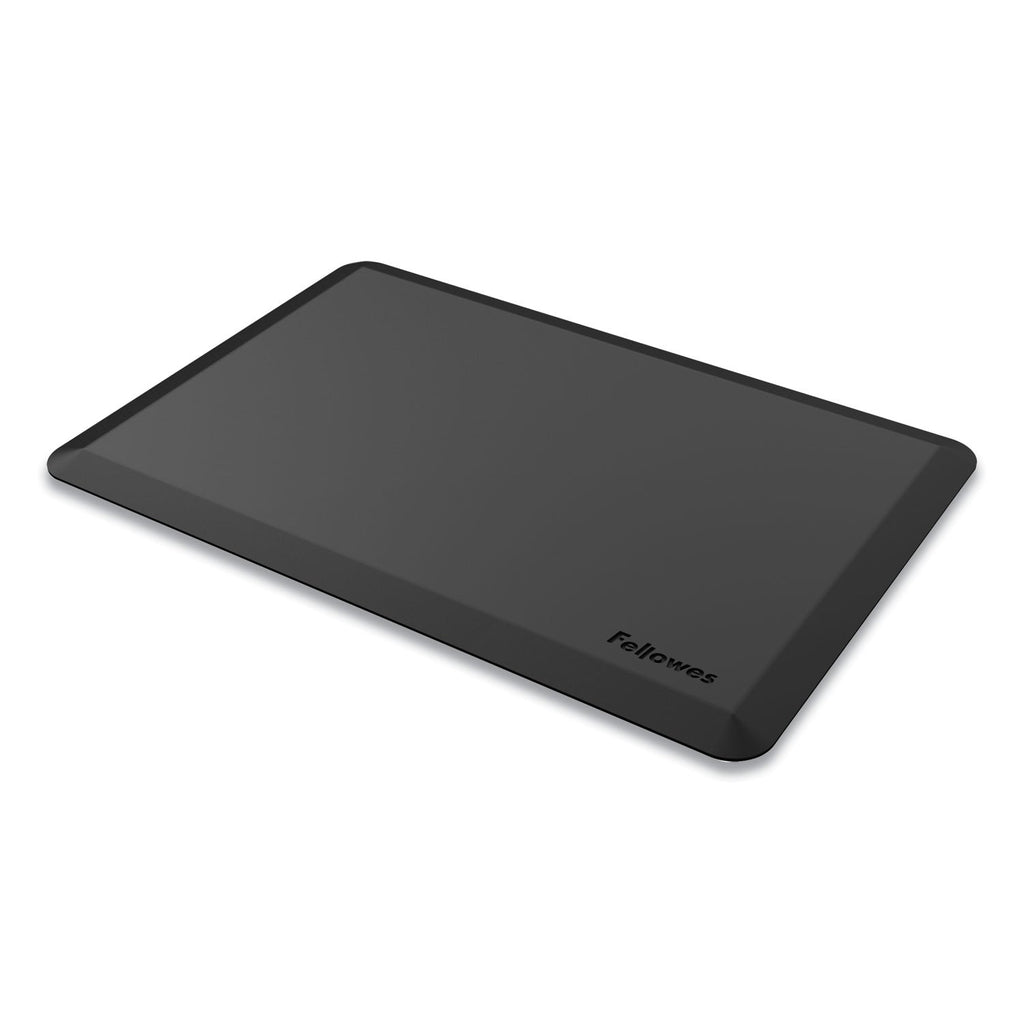 Fellowes Anti-Fatigue Wellness Mat, Rectangular; Beveled Edges, 36 x 24, Black