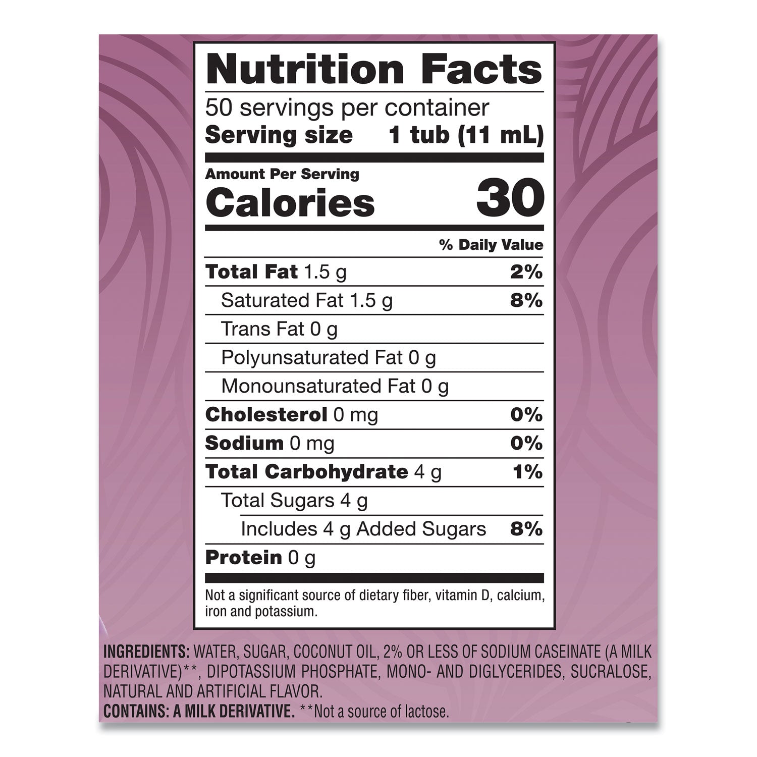 Coffee mate Liquid Coffee Creamer, Italian Sweet Creme, 0.38 oz Mini Cups, 50/Box