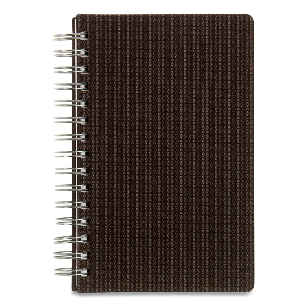 Brownline DuraFlex Daily Planner, 8 x 5, Black Cover, 12-Month (Jan to Dec): 2023