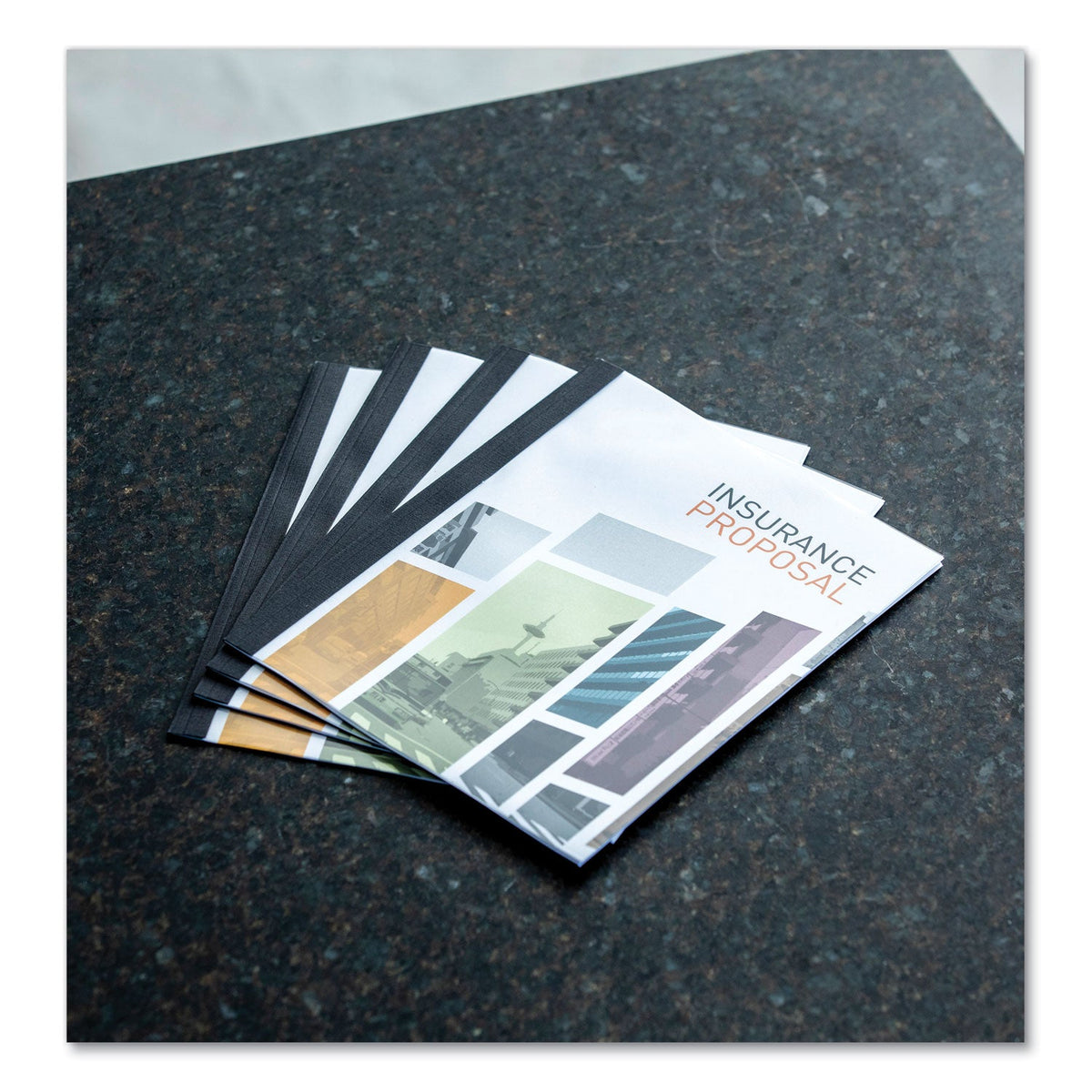Fellowes Thermal Binding System Presentation Covers, Clear, 181 to 240 Sheet Capacity, 11 x 8.5, Unpunched, 10/Pack