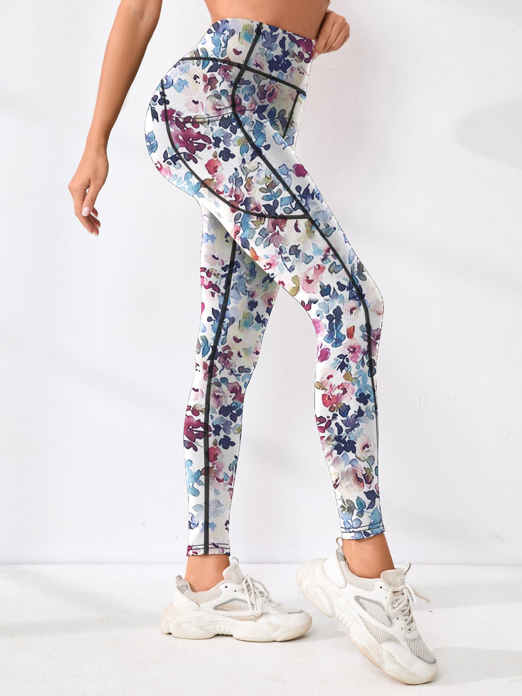 Popular Cross-Border Yoga Pants With Digital Printing, New Foreign Trade Fitness Pants, Hip-Lifting, High-Waisted, Tummy Control, Outdoor Sports Pants For Women