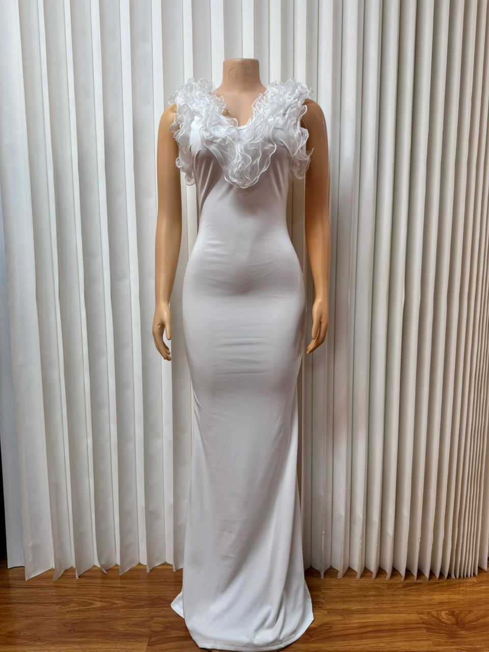 Women's Deep V-neck Backless Long Dress
