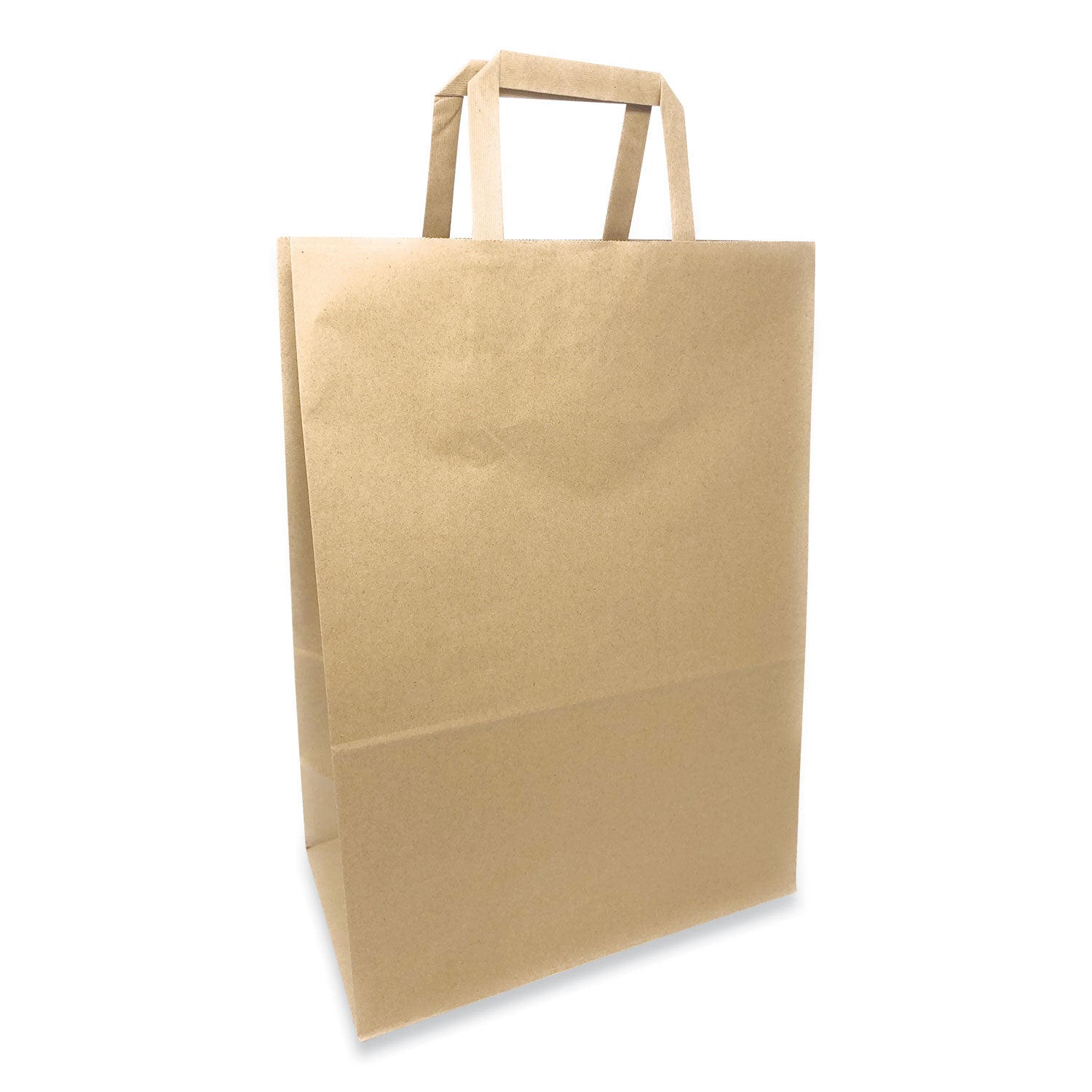 Prime Time Packaging Kraft Paper Bags, 1/6th BBL 12 x 7 x 17, Natural, 300/Bundle