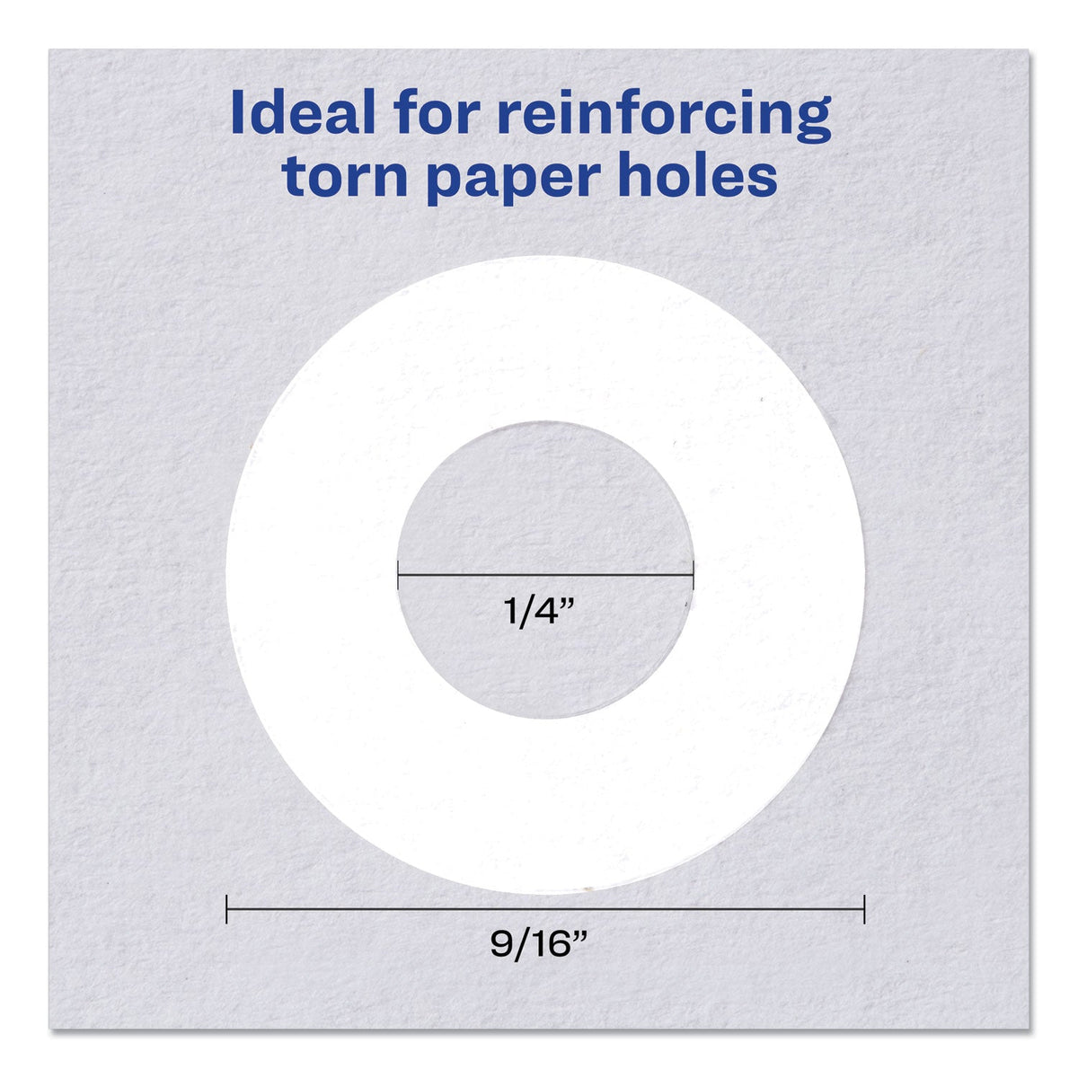 Avery Dispenser Pack Hole Reinforcements, 0.25" Dia, White, 200/Pack, (5729)