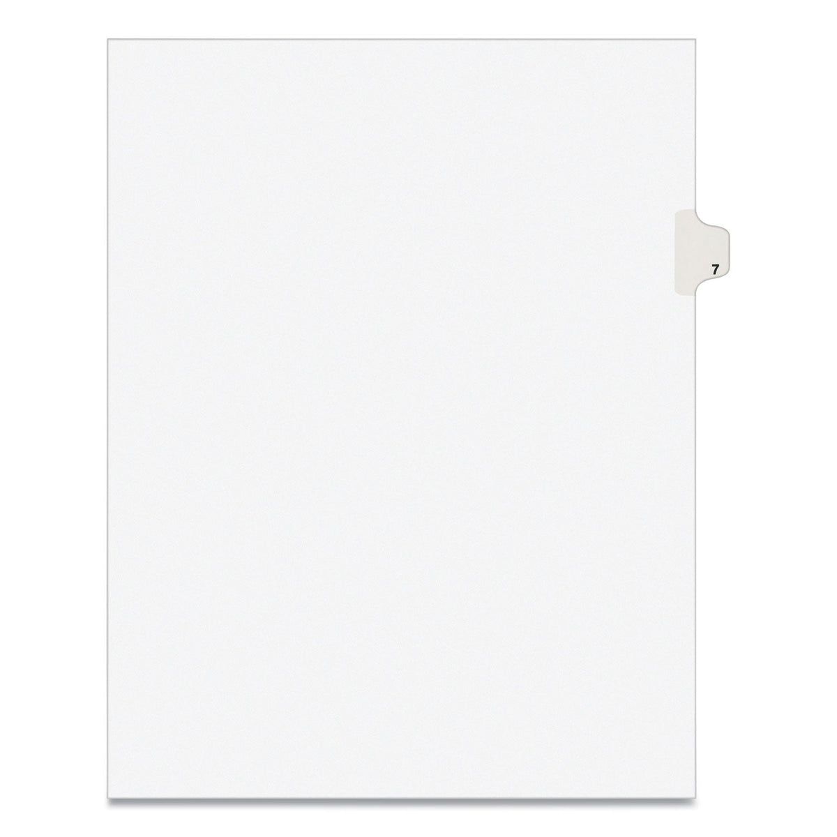 Avery Preprinted Legal Exhibit Side Tab Index Dividers, Avery Style, 10-Tab, 7, 11 x 8.5, White, 25/Pack