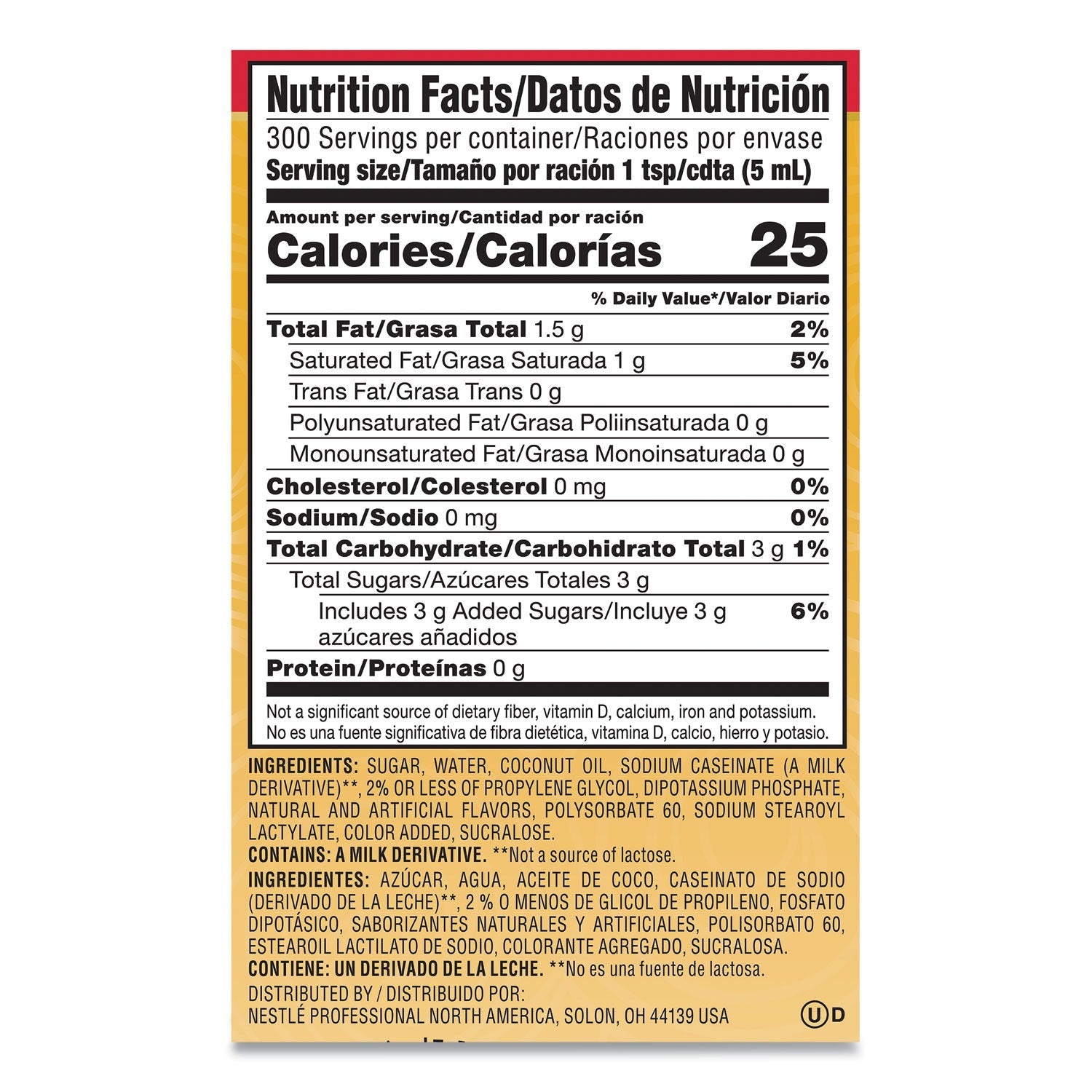 Coffee mate Liquid Coffee Creamer, Hazelnut, 1.5 Liter Pump Bottle, 2/Carton