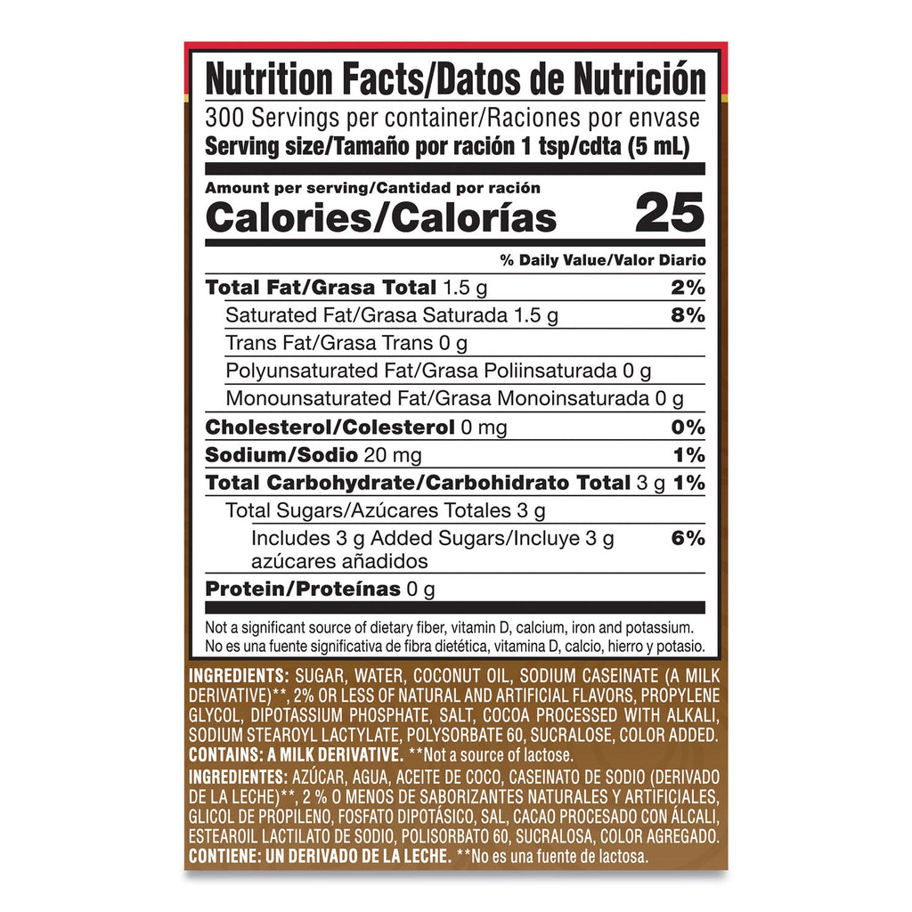 Coffee mate Liquid Creamer Pump Bottle, Salted Caramel Chocolate, 1.5 Liter