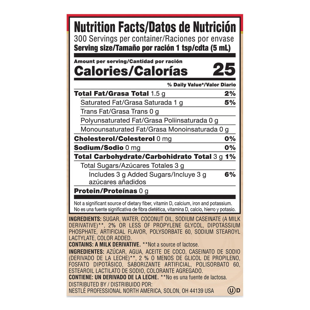 Coffee mate Liquid Coffee Creamer, Sweetened Original, 1.5 Liter Pump Bottle, 2/Carton