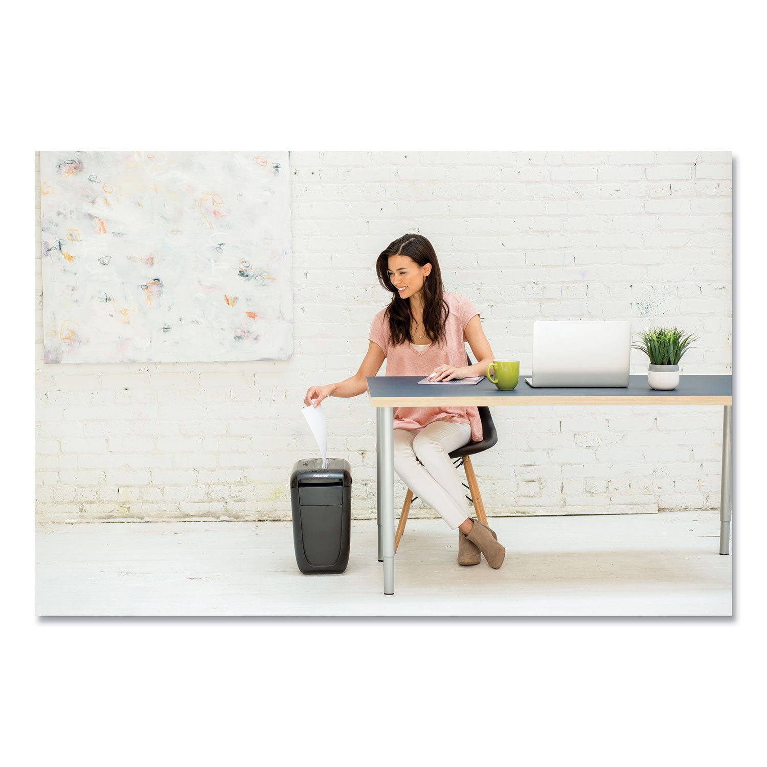 Fellowes Powershred 60Cs Cross-Cut Shredder, 10 Manual Sheet Capacity