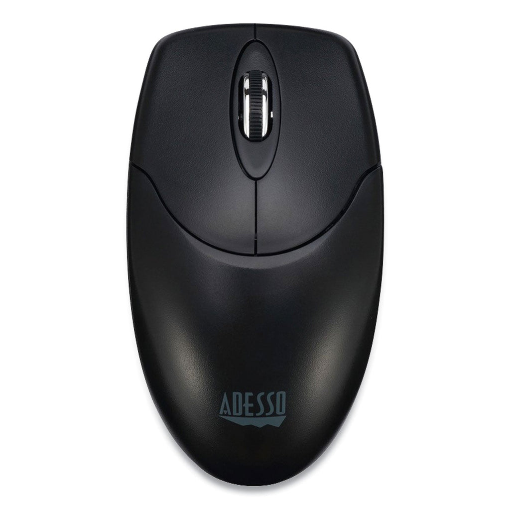 Adesso iMouse M60 Antimicrobial Wireless Mouse, 2.4 GHz Frequency/30 ft Wireless Range, Left/Right Hand Use, Black