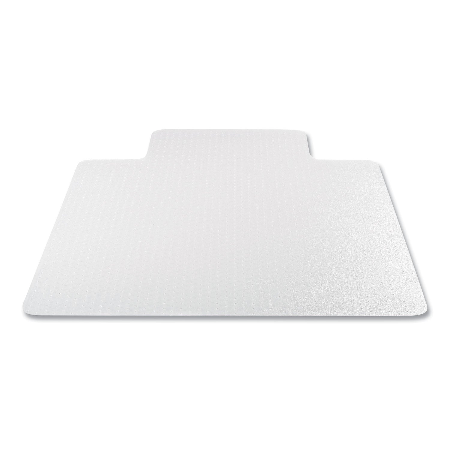 deflecto Antimicrobial Chair Mat, Medium Pile Carpet, 53 x 45, Lipped, Clear