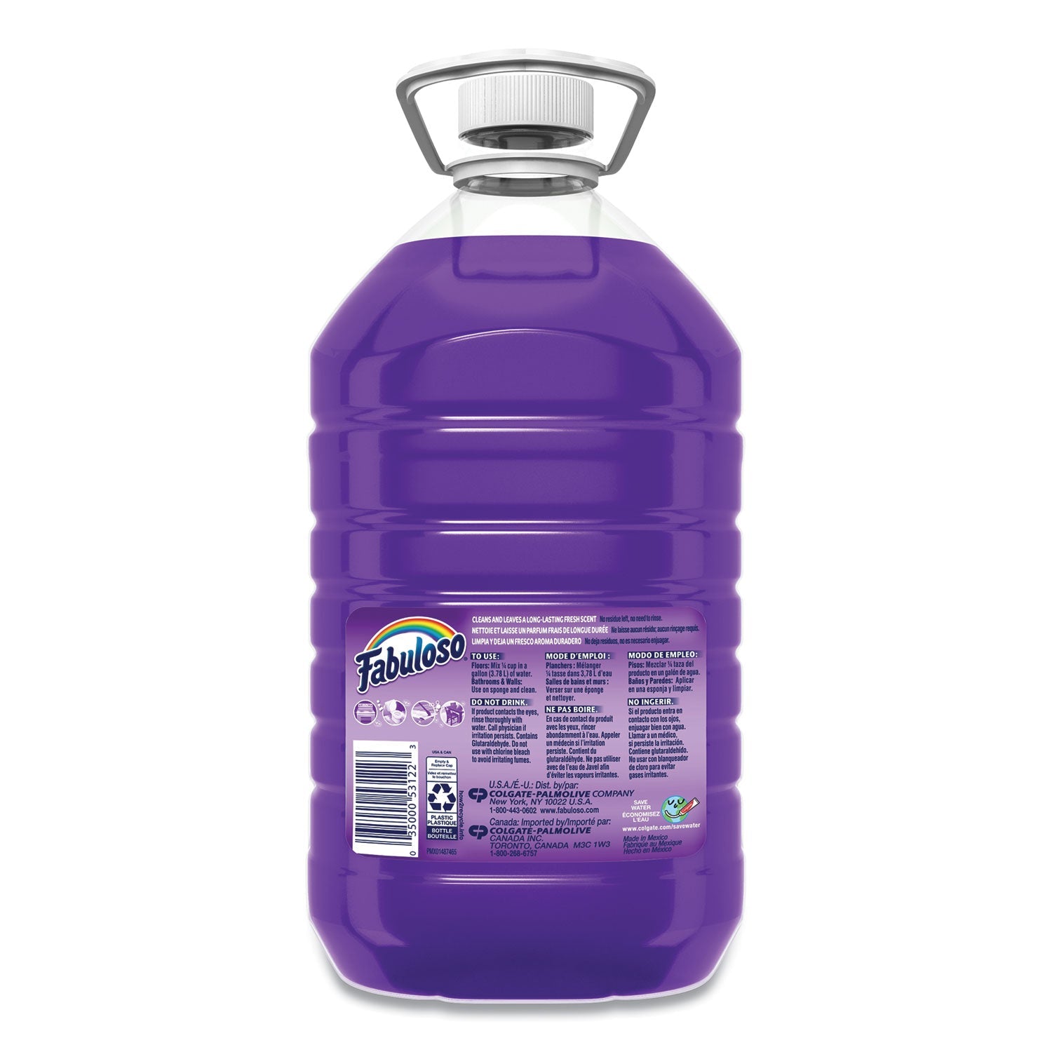 Fabuloso Multi-use Cleaner, Lavender Scent, 169 oz Bottle, 3 per Carton