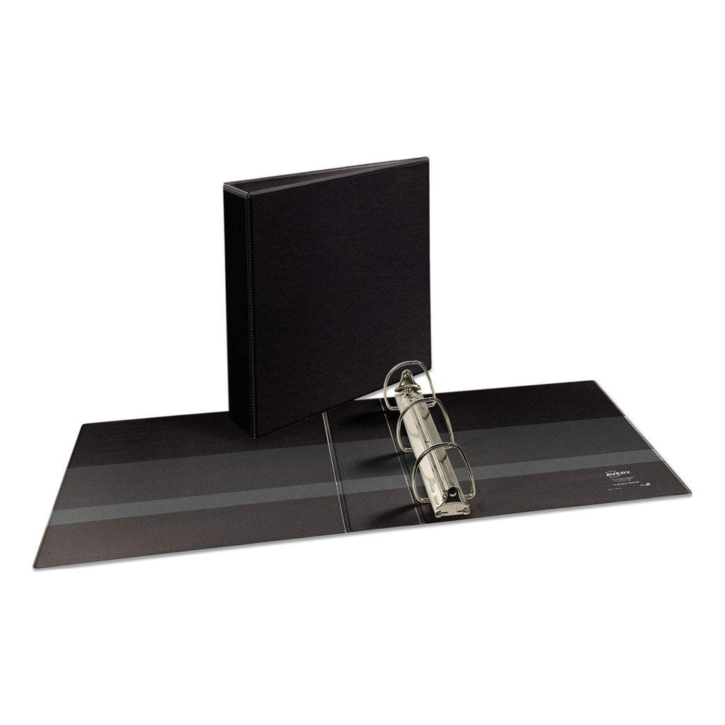 Avery Durable View Binder with DuraHinge and EZD Rings, 3 Rings, 2" Capacity, 11 x 8.5, Black, (9500)