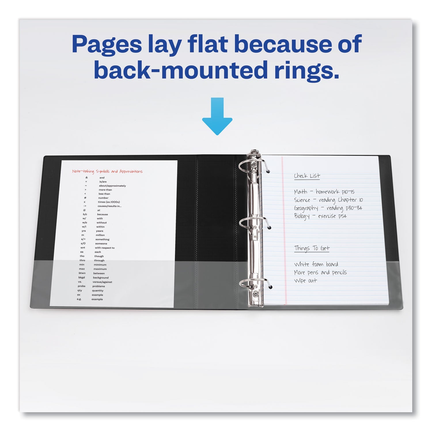 Avery Durable Non-View Binder with DuraHinge and Slant Rings, 3 Rings, 3" Capacity, 11 x 8.5, Blue