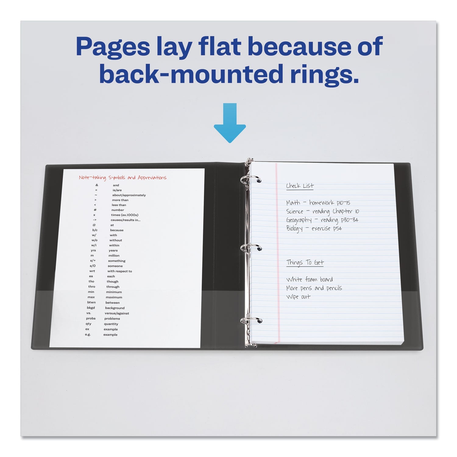 Avery Mini Size Durable Non-View Binder with Round Rings, 3 Rings, 1" Capacity, 8.5 x 5.5, Black