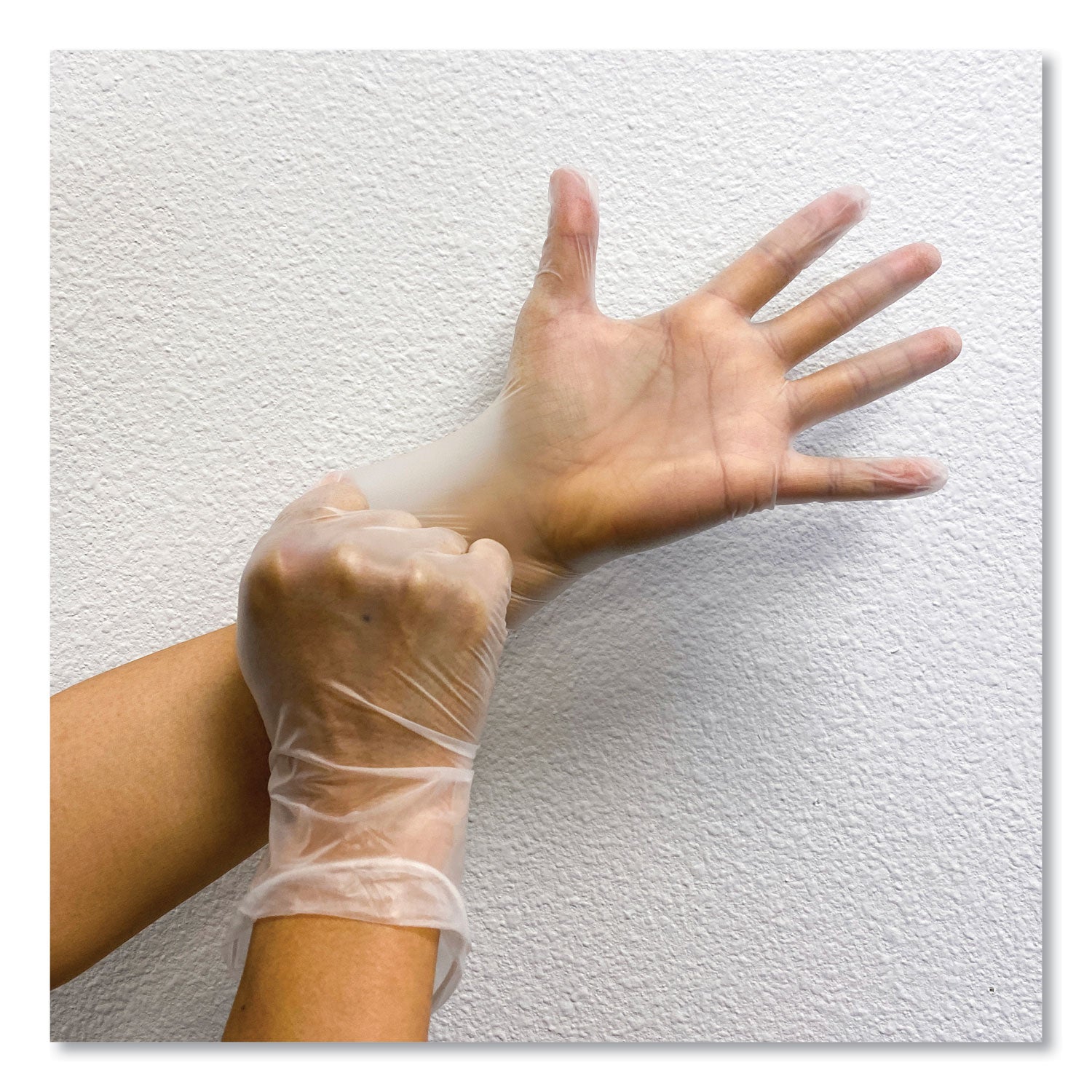 GN1 Single Use Vinyl Glove, Clear, Medium, 100/Box, 10 Boxes/Carton