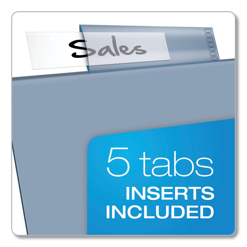 Cardinal Poly Index Dividers, 5-Tab, 11 x 8.5, Assorted, 4 Sets
