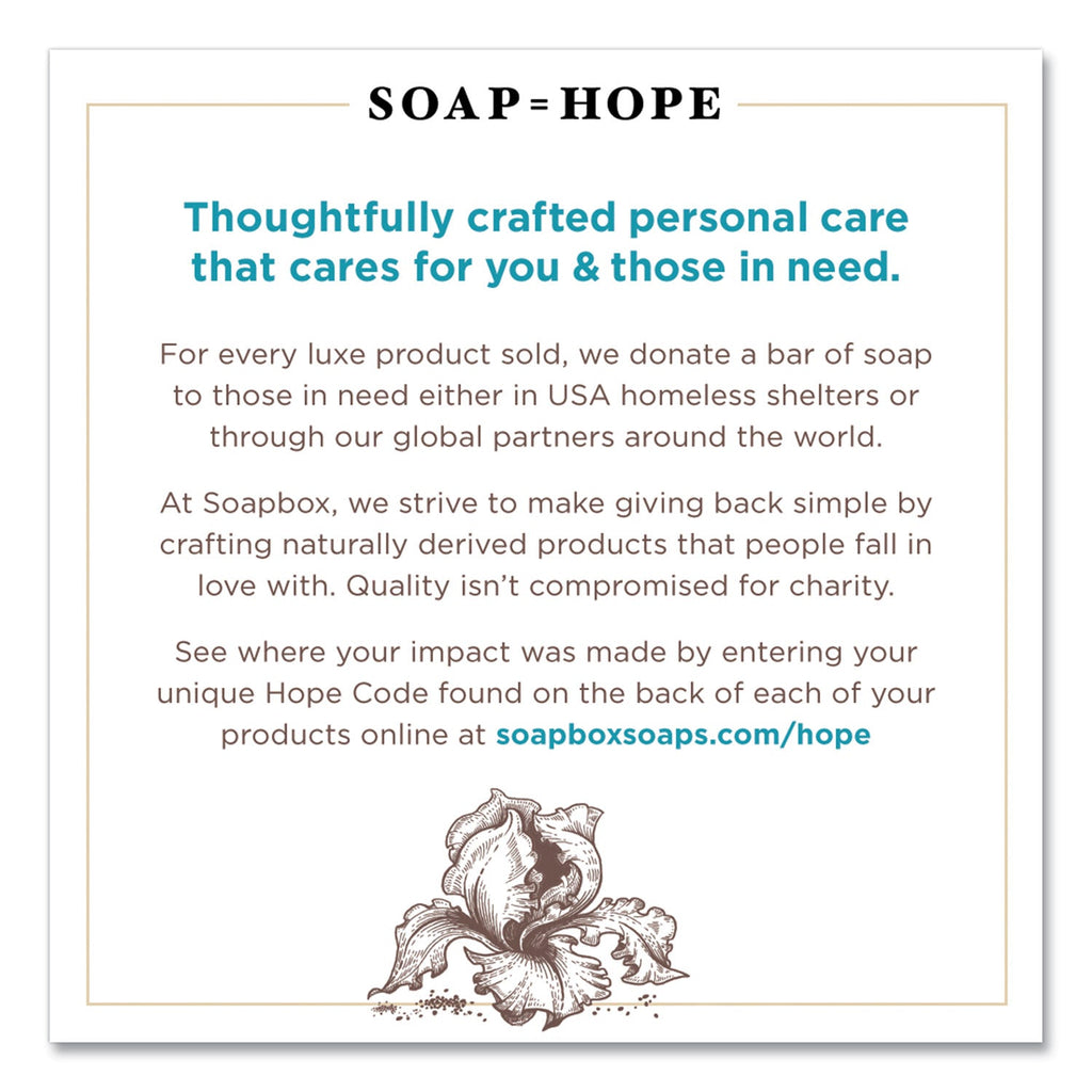 Soapbox Hand Soap, Sea Minerals and Blue Iris, 12 oz Pump Bottle