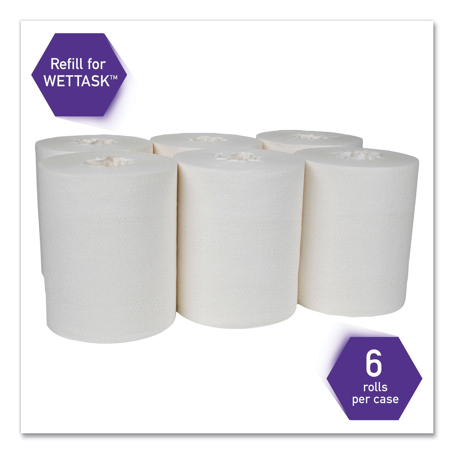 WypAll Critical Clean Wipers for Bleach, Disinfectants, Sanitizers, WetTask Customizable Wet Wiping System, 140/Roll, 6 Rolls/Carton
