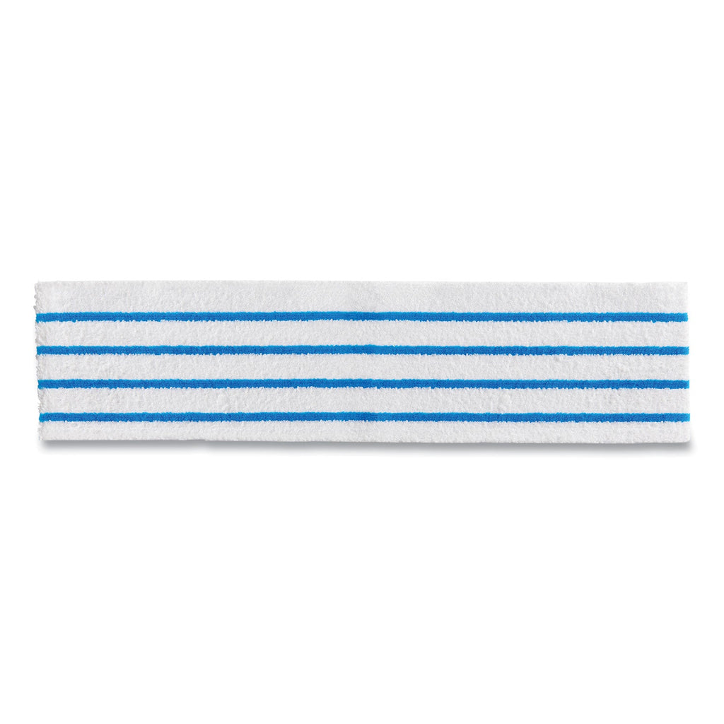 Rubbermaid Disposable Microfiber Pad, 4.75 x 19, White/Blue Stripes, 50/Pack, 3 Packs/Carton