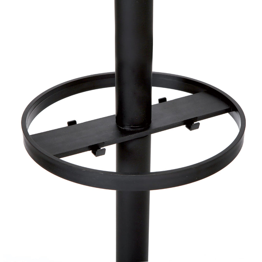 Alba Brio Coat Stand, 13.75w x 13.75d x 66.25h, Black