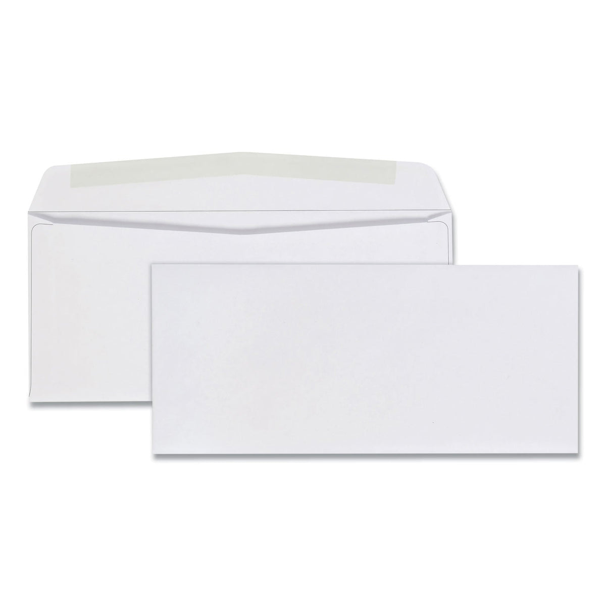 Quality Park Business Envelope, #9, Commercial Flap, Diagonal Seam, Gummed Closure, 24 lb Bond Weight Paper, 3.88 x 8.88, White, 500/Box