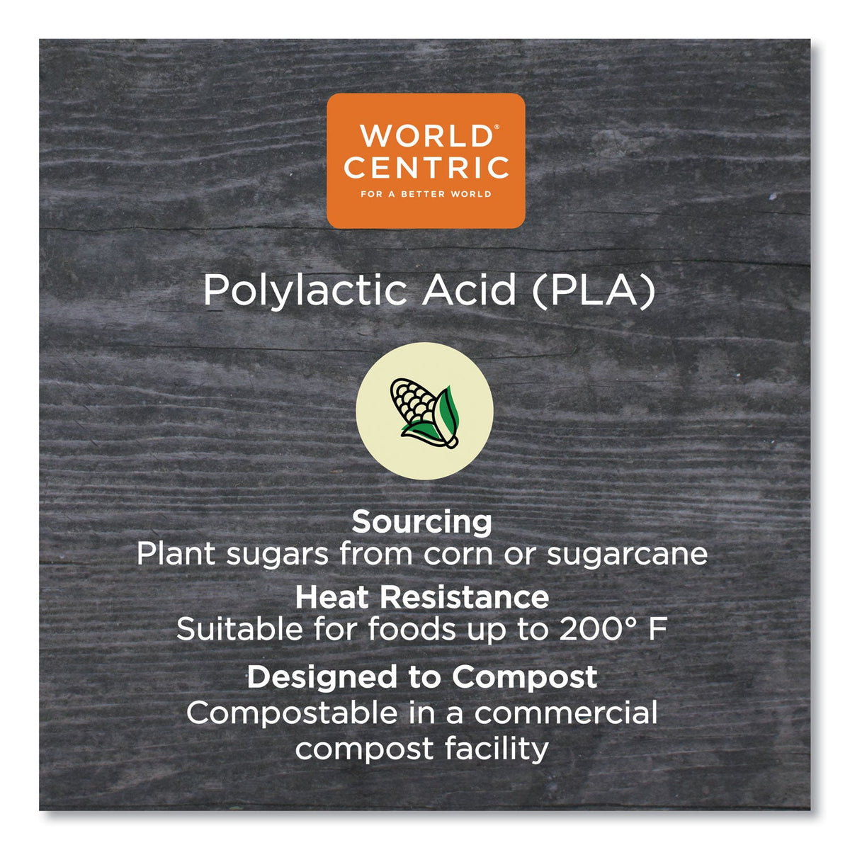 World Centric PLA Lids for Fiber Cups, 3.1" Diameter x 0.4"h, Clear, Plastic, 1,000/Carton
