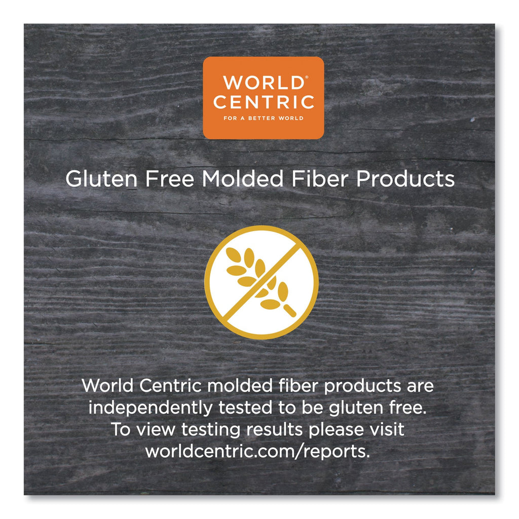 World Centric Fiber Containers, 60 oz, 7.5 x 9.8 x 2.7, Natural, Paper, 400/Carton