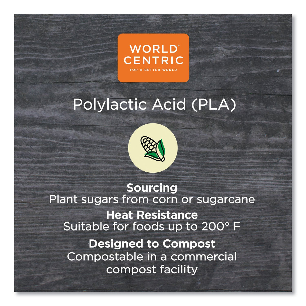 World Centric PLA Lids for Fiber Burrito Bowls, 8" Diameter, Clear, Plastic, 400/Carton