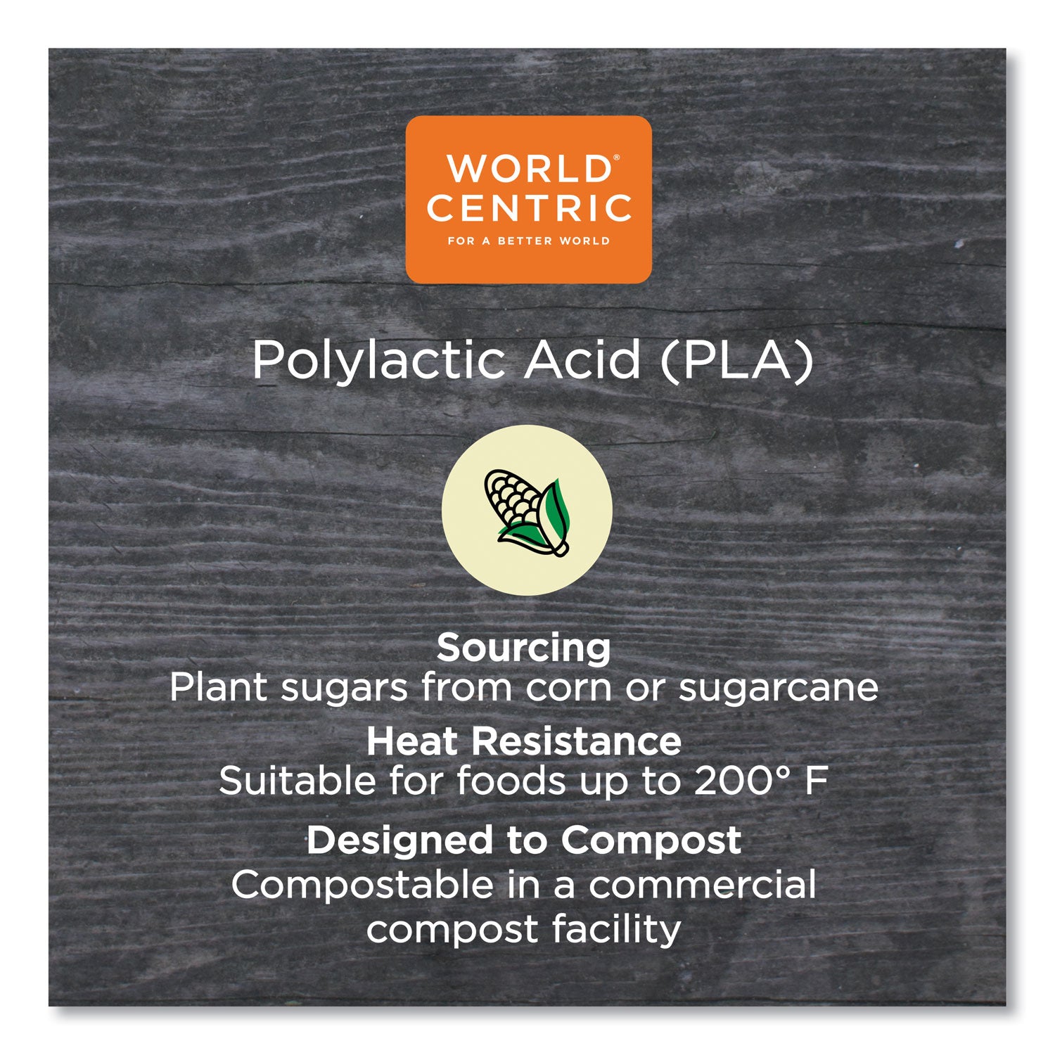 World Centric PLA Clear Cold Cups, 9 oz, Clear, 1,000/Carton