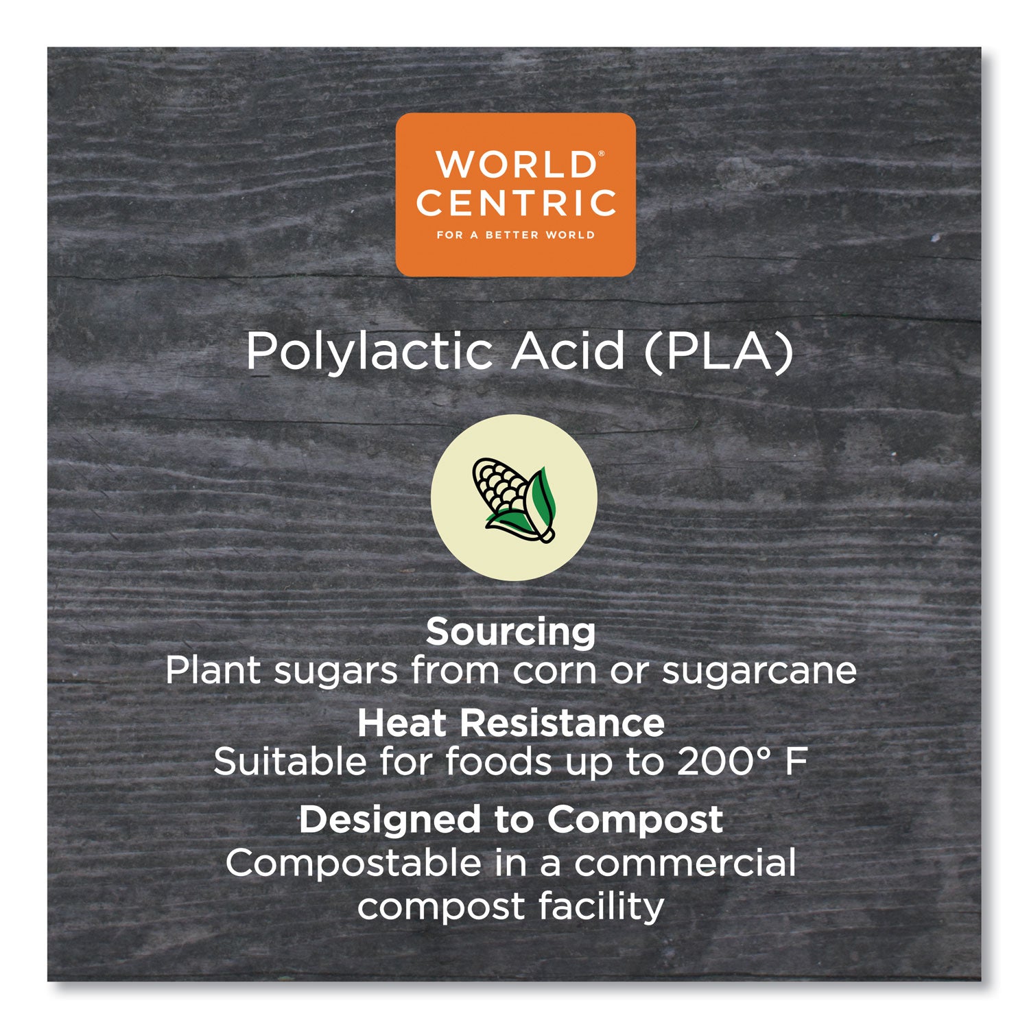 World Centric PLA Clear Cold Cups, 12 oz, Clear, 1,000/Carton