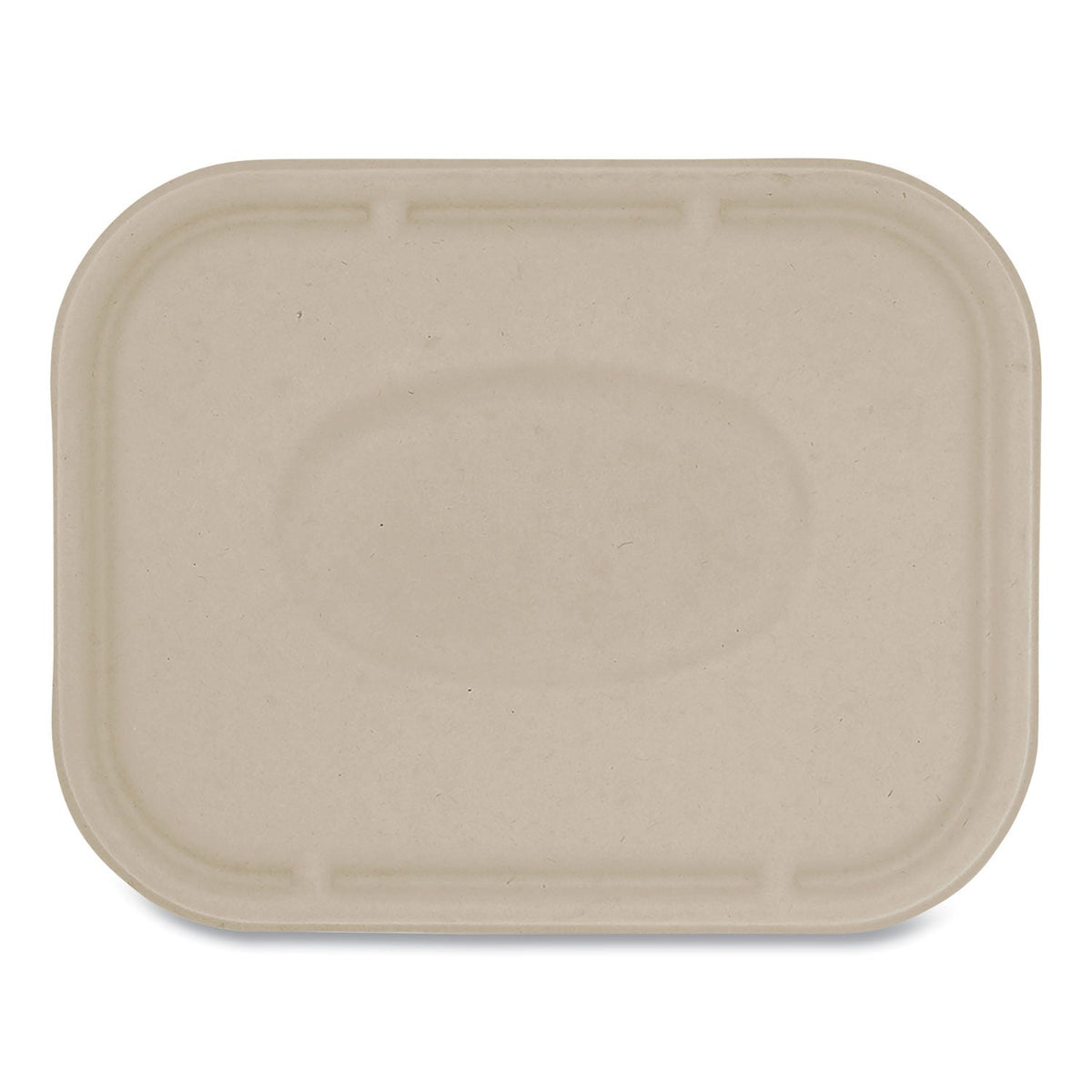 World Centric Fiber Lids for Fiber Containers, 7.8 x 10.1 x 0.5, Natural, Paper, 400/Carton