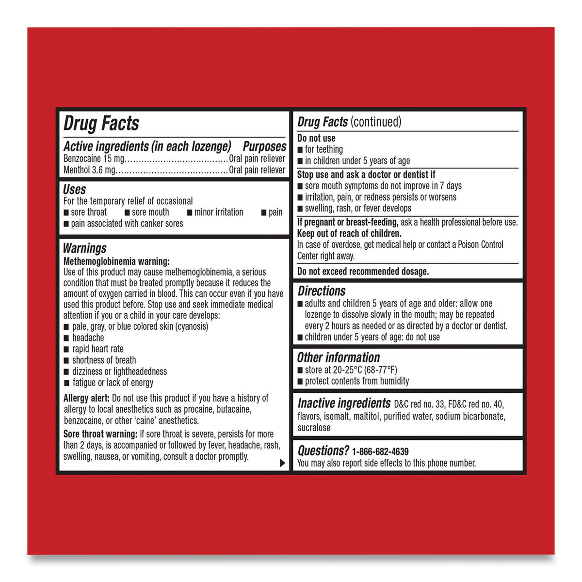 Cepacol Extra Strength Sore Throat Lozenge, Cherry, 16/Box, 24 Boxes/Carton