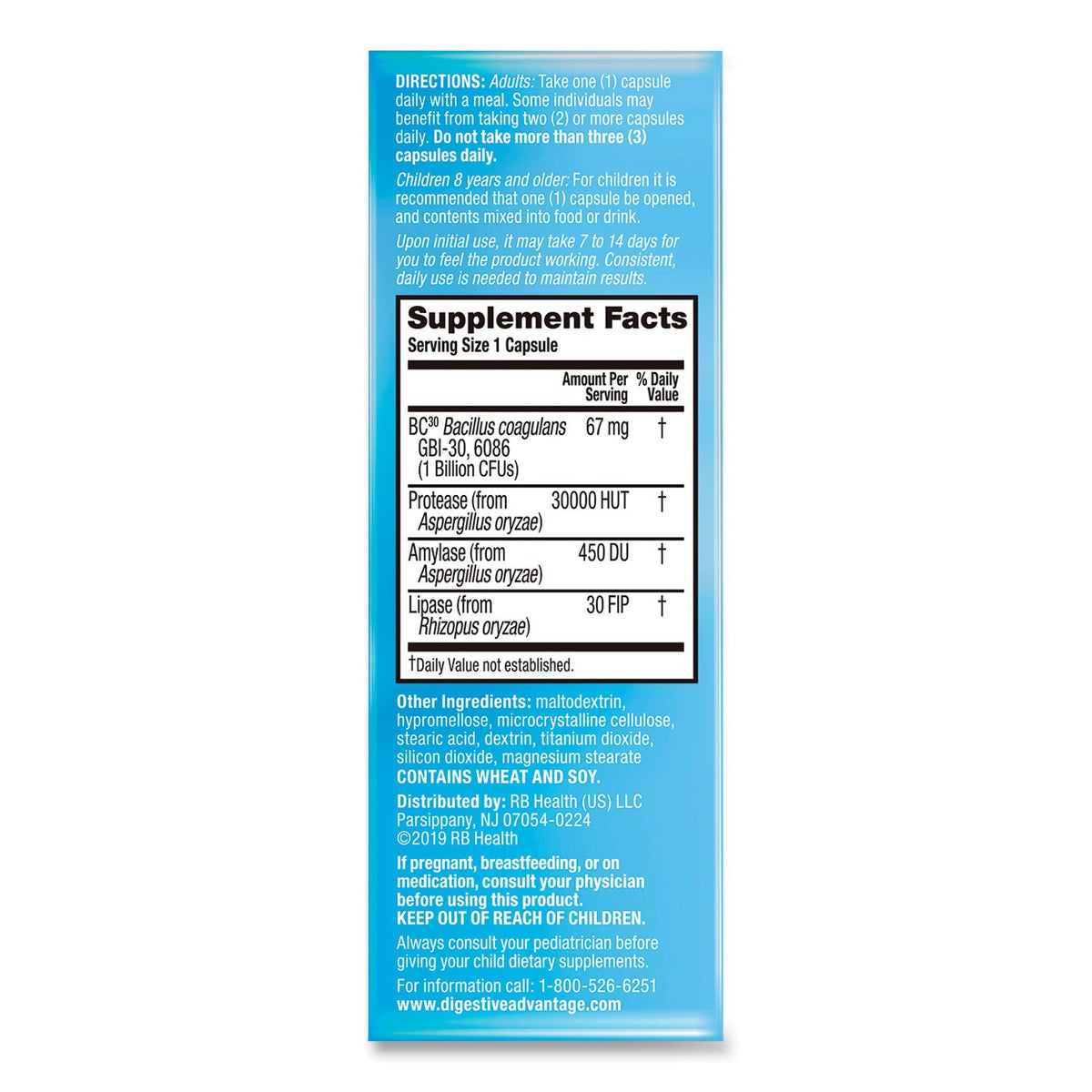 Digestive Advantage Probiotic Intensive Bowel Support Capsule, 32 Count