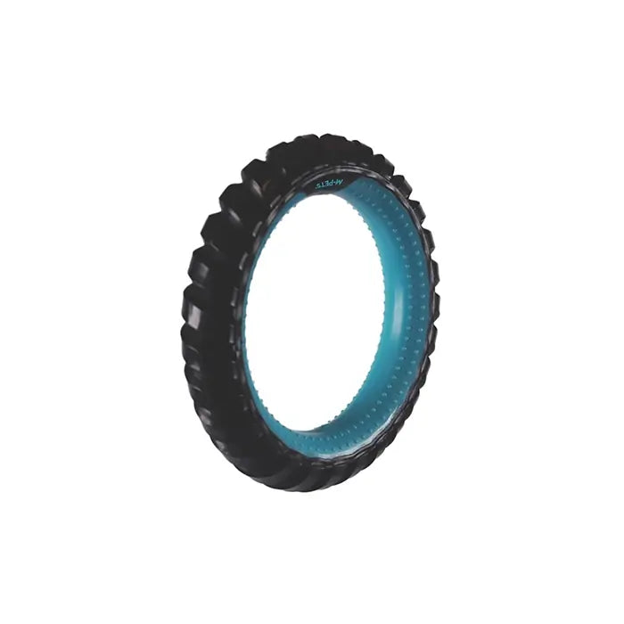 M-Pets Ring King Dog Toy Durable Interactive Ring Blue & Black
