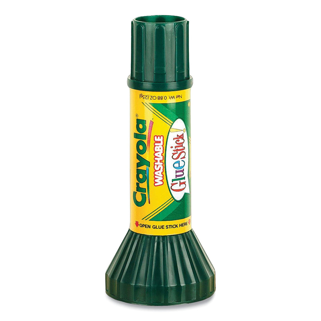 Crayola Washable Glue Stick, 0.88 oz, Dries Clear, 12/Pack