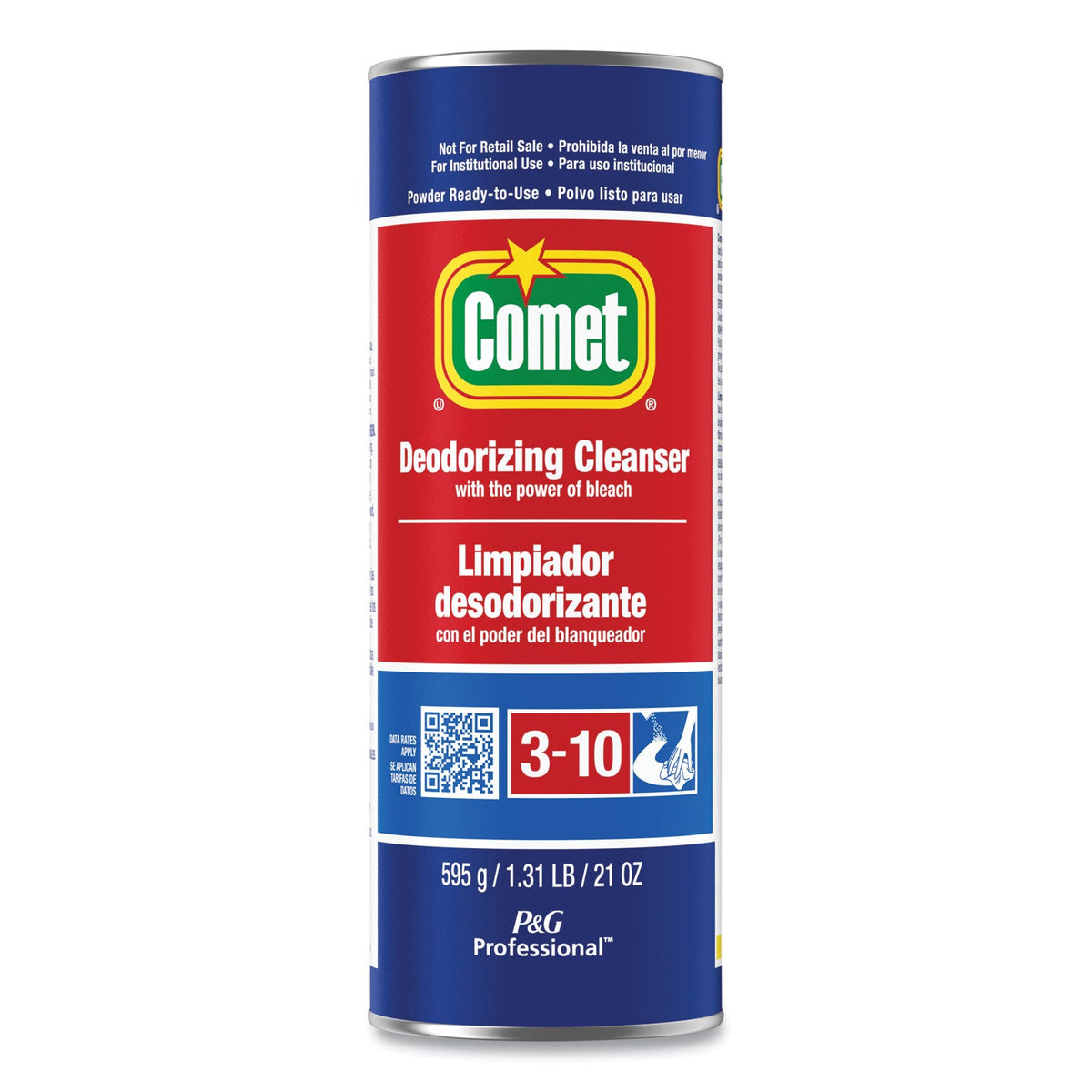Comet Deodorizing Cleanser with Bleach, Powder, 21 oz Canister