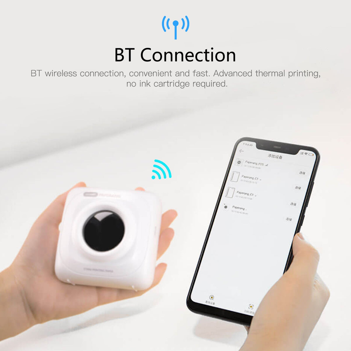 Pocket Bluetooth Thermal Label Printer for Smart Stickers