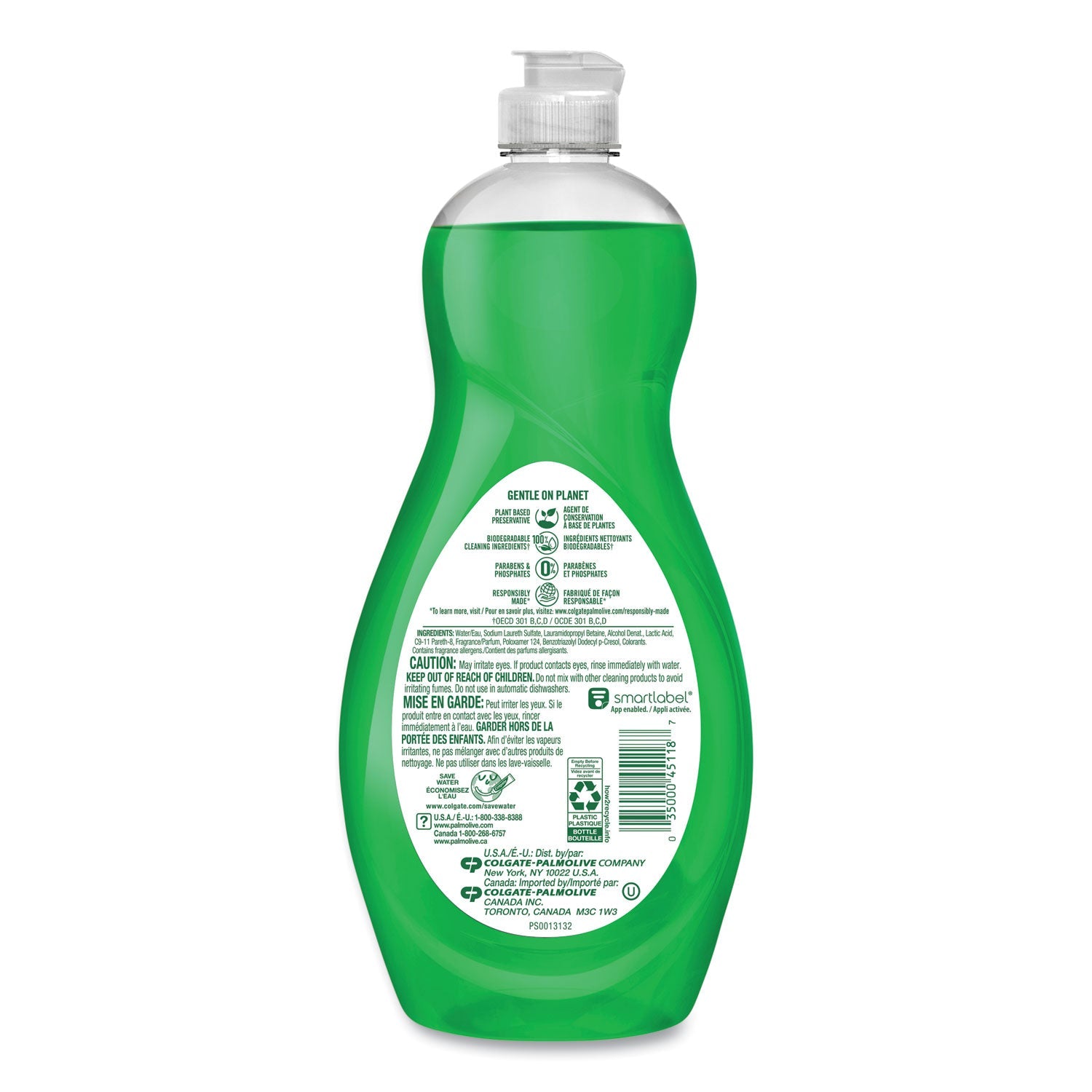 Ultra Palmolive Dishwashing Liquid, Ultra Strength, Original Scent, 20 oz Bottle, 9/Ctn