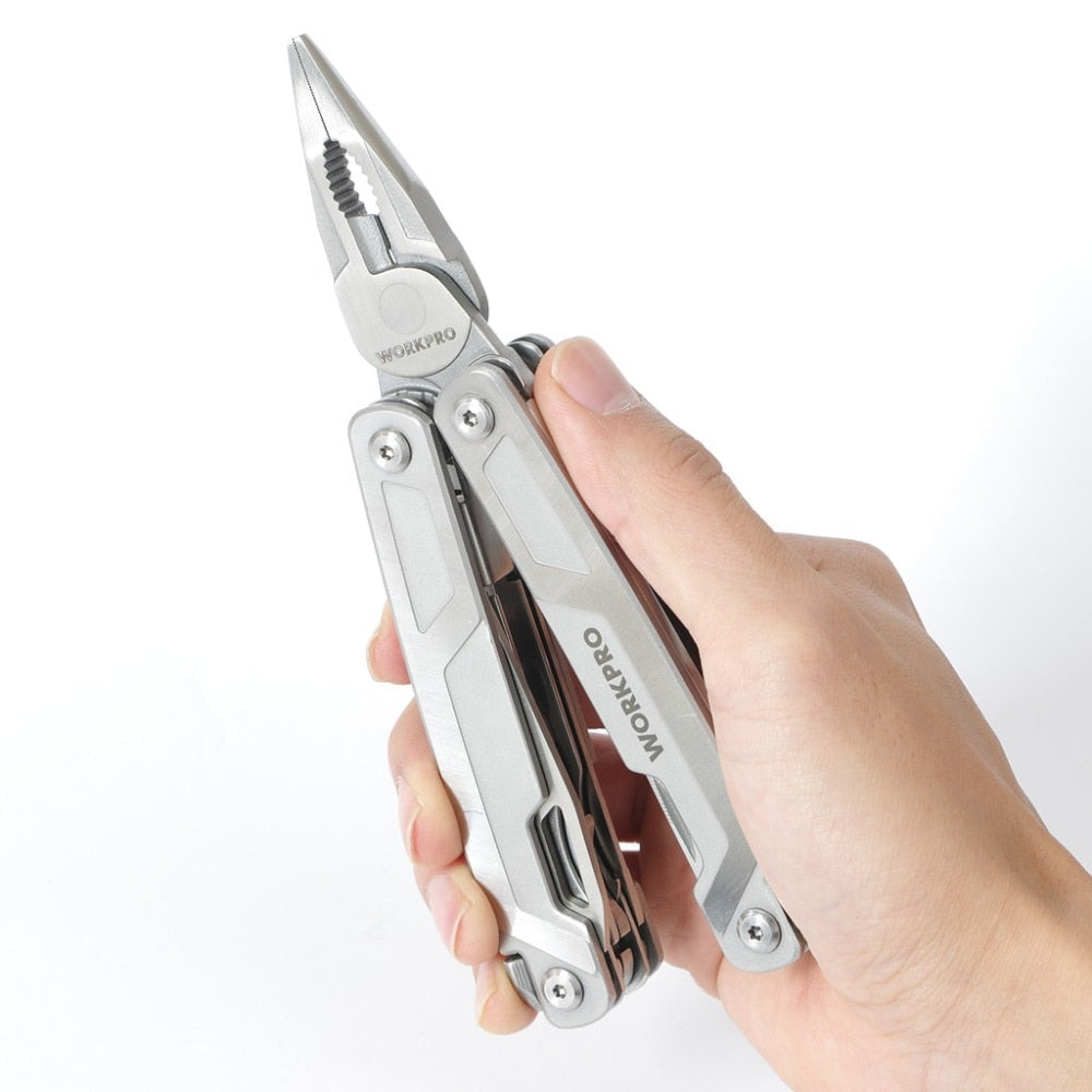 WORKPRO 16 in1 Multifunctional Plier Multi Tools Stainless Steel Plier Outdoor Camping Tool