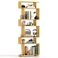 6-Tier Geometric Bookshelf with 2 Anti-Tipping Kits for Home Office
