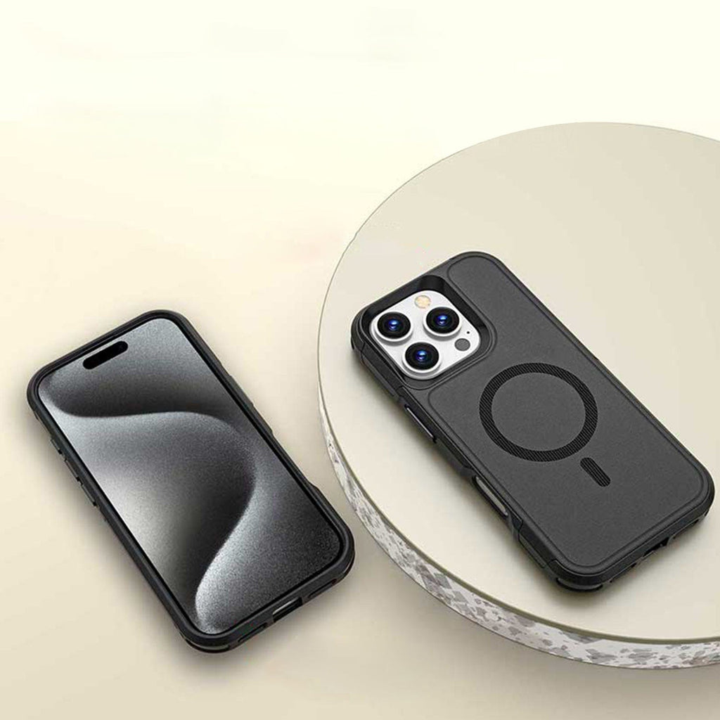 iPhone 16 Pro Rugged Wallet Case with Kickstand - MagSafe, Card Holder | Raider Series