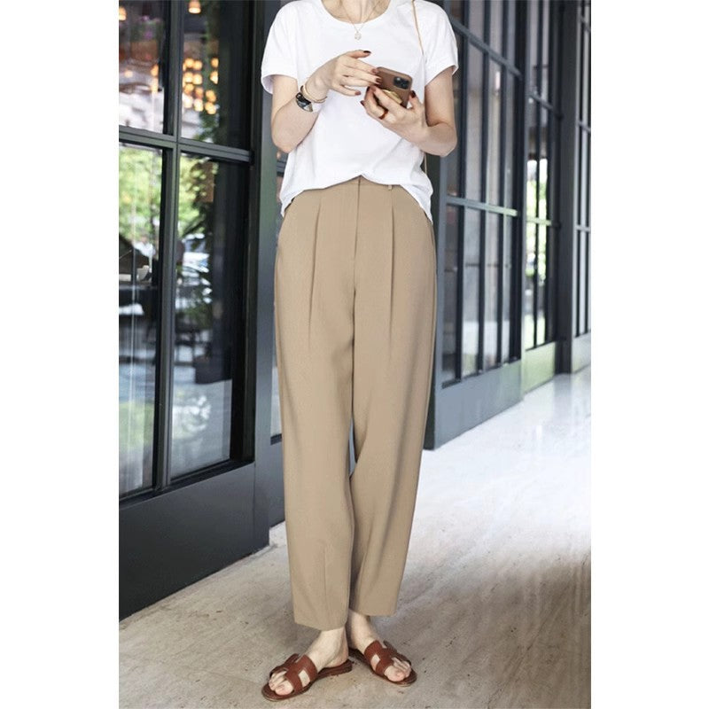 Women's Casual Cropped Harem Pants