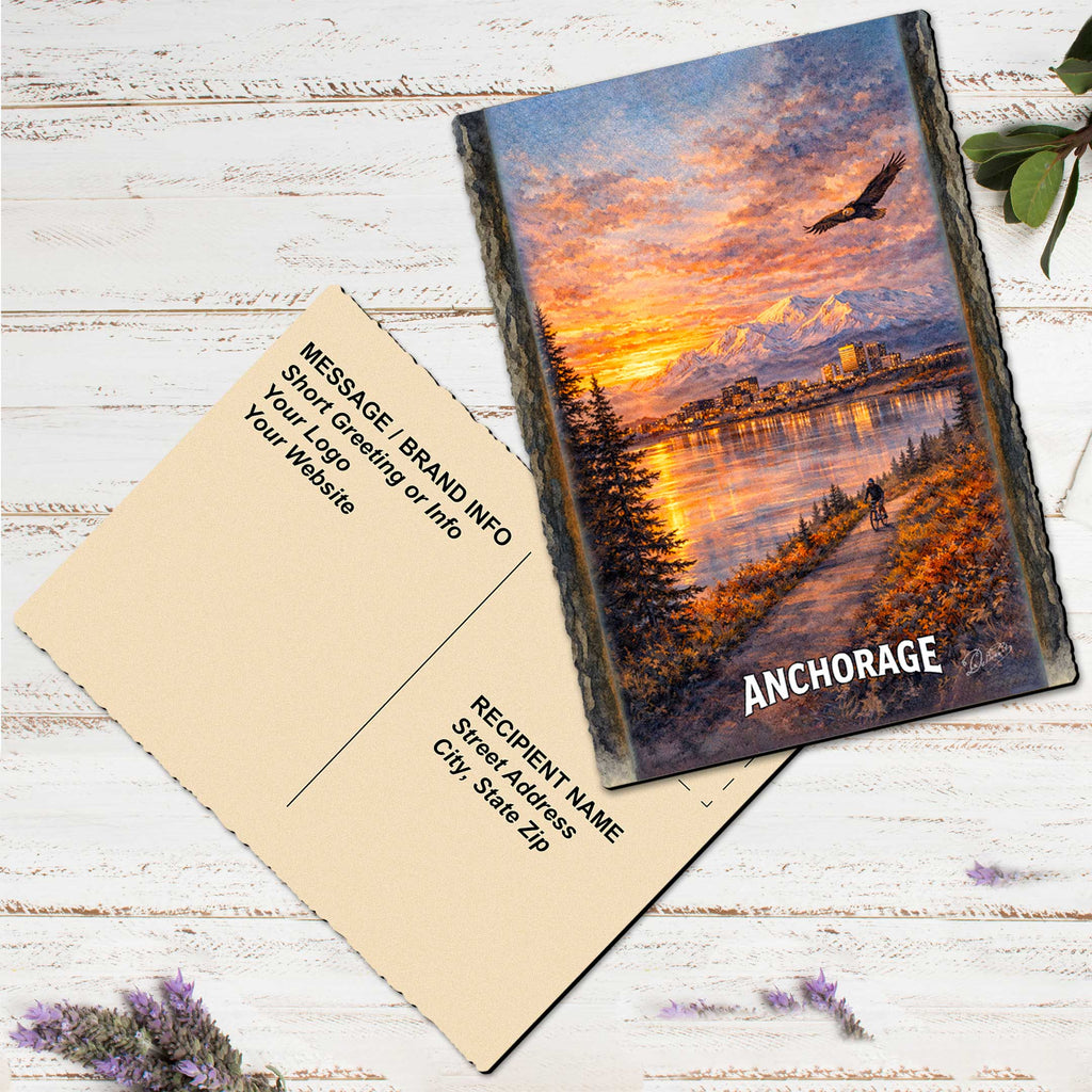 Eagle Over the Bay Greeting Card by G. Debrekht - 97128GC