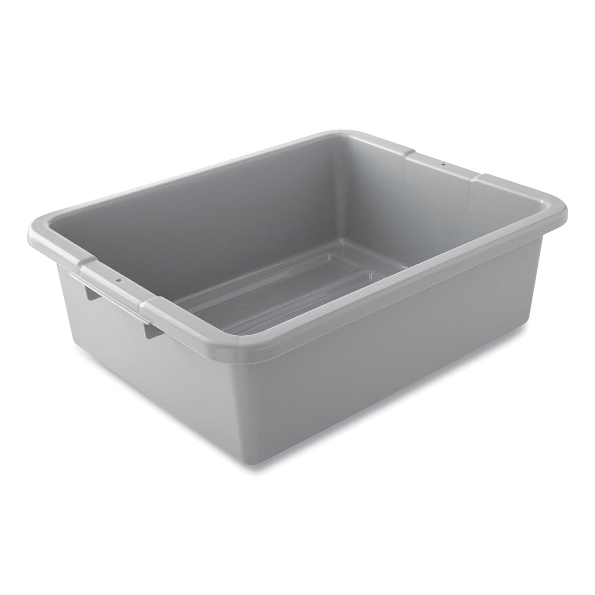 Rubbermaid Bus/Utility Box, 17.3" x 7" x 21.5", Gray, 100/Carton