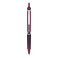 Pilot Precise V5RT Roller Ball Pen, Retractable, Extra-Fine 0.5 mm, Burgundy Ink, Burgundy/Silver Barrel, Dozen